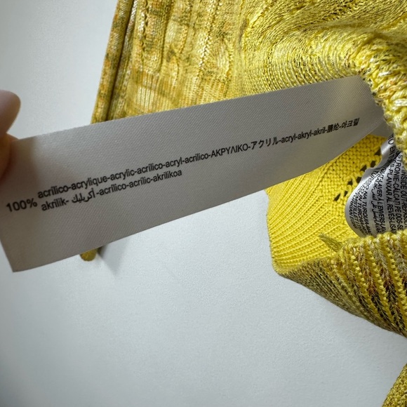 Zara Yellow Crew Neck Sweater with Textured Knit - Picture 7 of 17